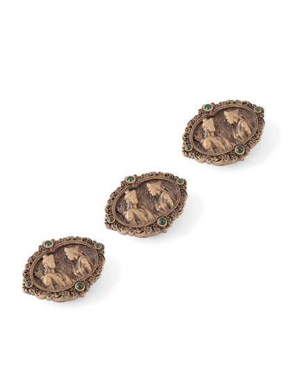 The Divine Sita Ram Button Cover