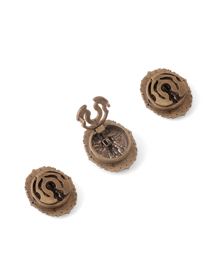 Panchmukhi Hanuman Ji Button Covers for Men