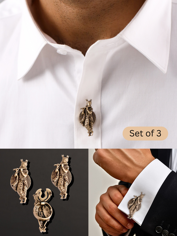 Divine Krishna Button Cover