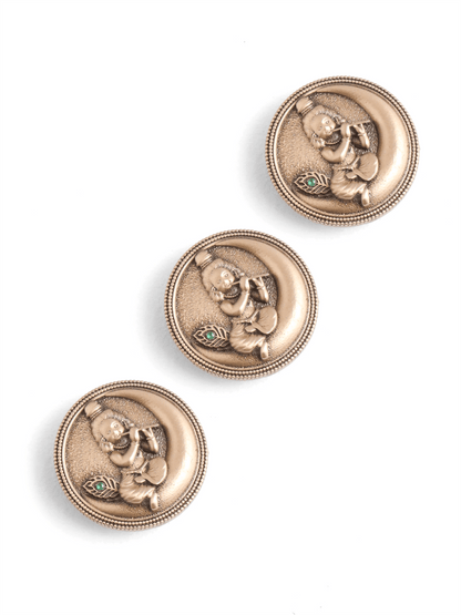 Bal Gopal Motif Button Cover