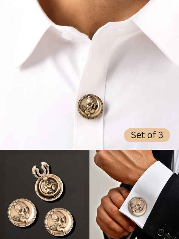 Bal Gopal Motif Button Cover