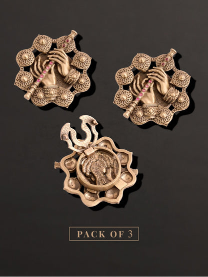 Krishna Flute Button Cover