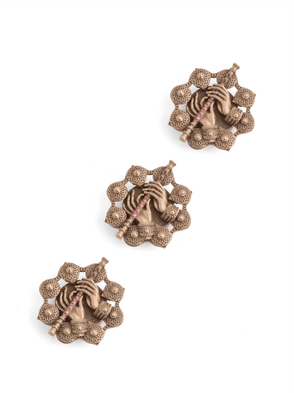 Krishna Flute Button Cover