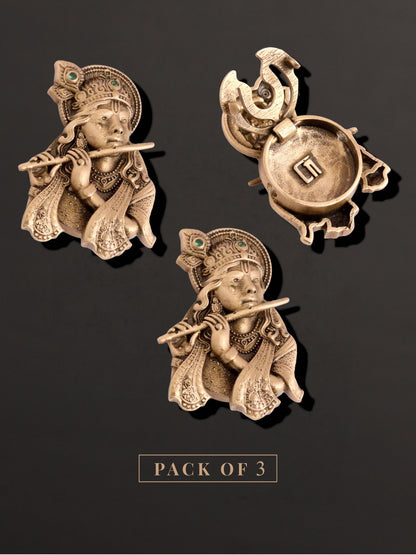 Elegant Krishna Button Cover
