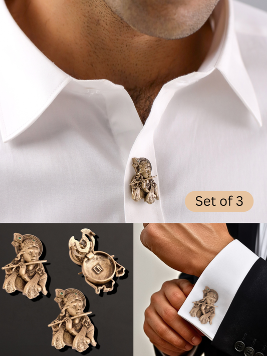 Elegant Krishna Button Cover