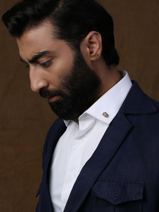 Lion Shield Collar Tips