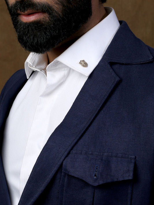 Lion Shield Collar Tips