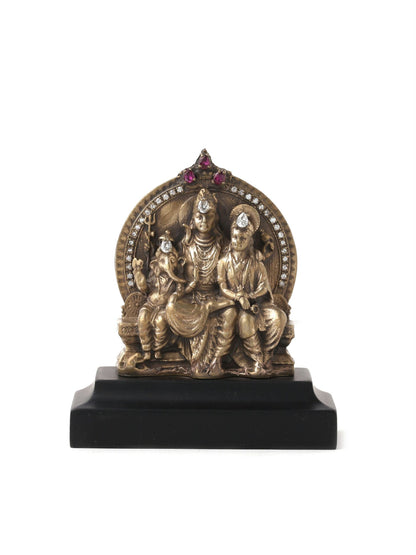 Shiva-Parvati-Ganesha car decor