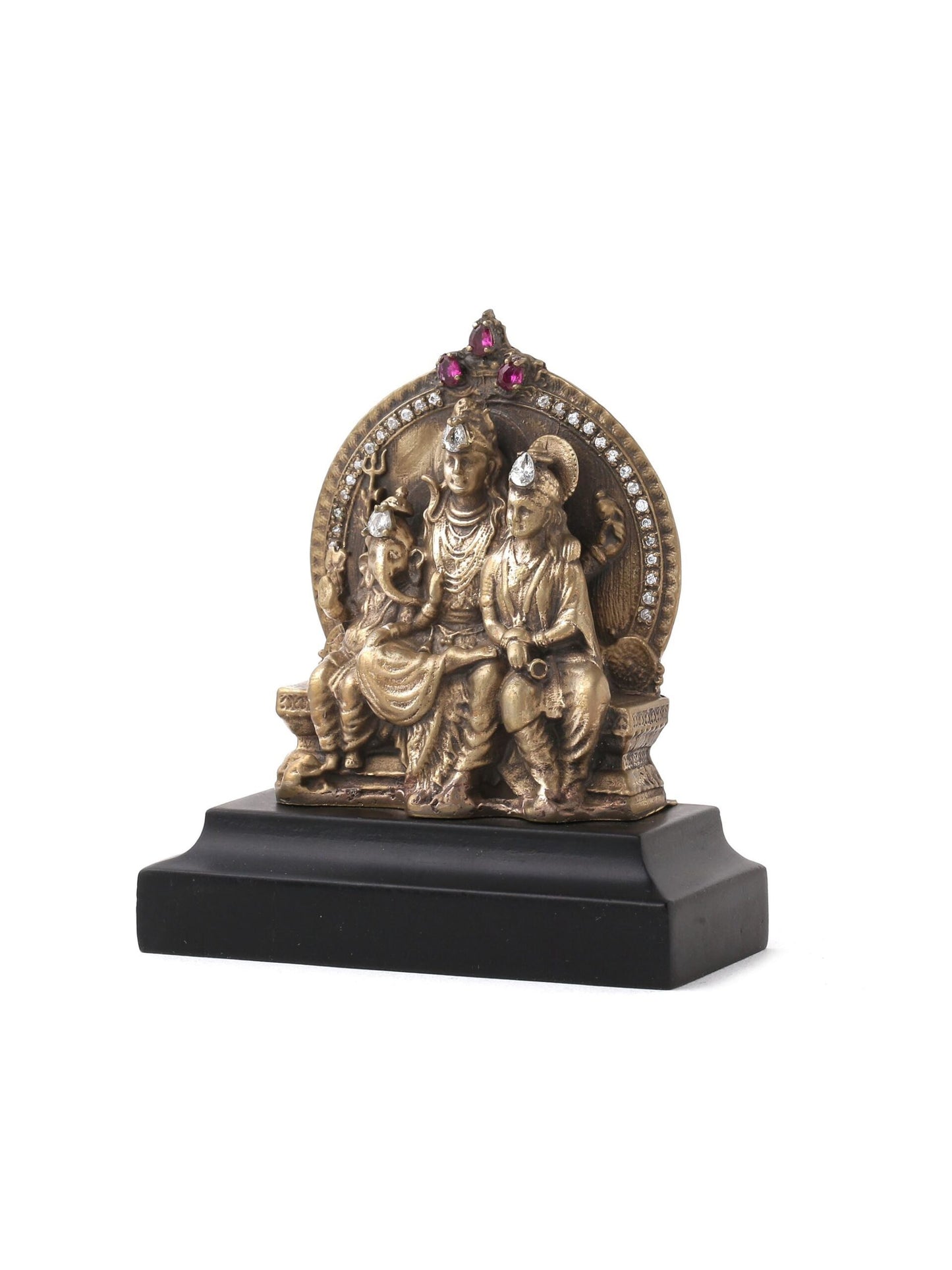 Shiva-Parvati-Ganesha car decor