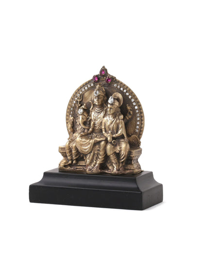 Shiva-Parvati-Ganesha car decor