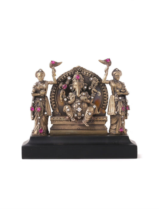 Lord Ganesha with Ridhi Sidhi car decor