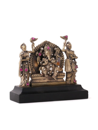 Lord Ganesha with Ridhi Sidhi car decor