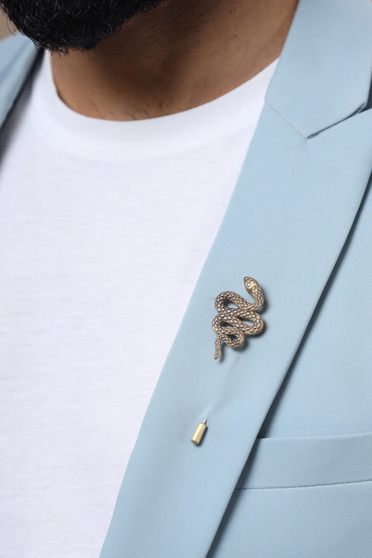 Serpent lapel pin