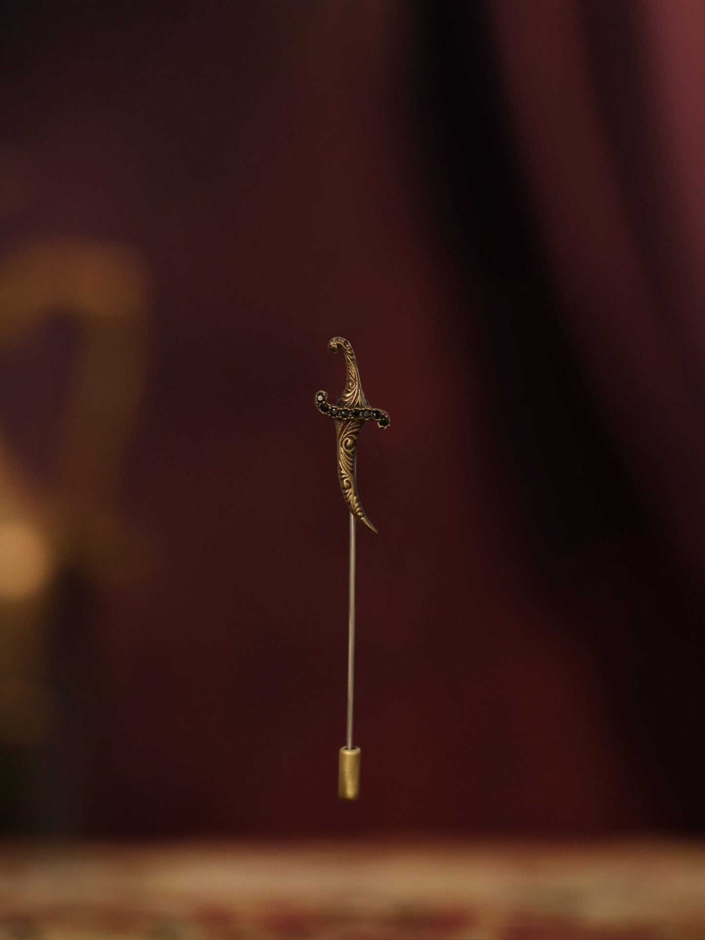 The Peacock Dagger Lapel Pin