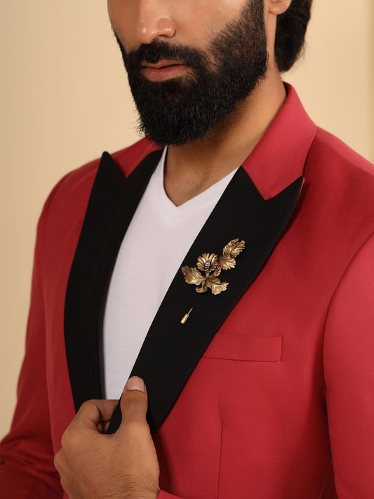 Golden Flower Lapel Pin