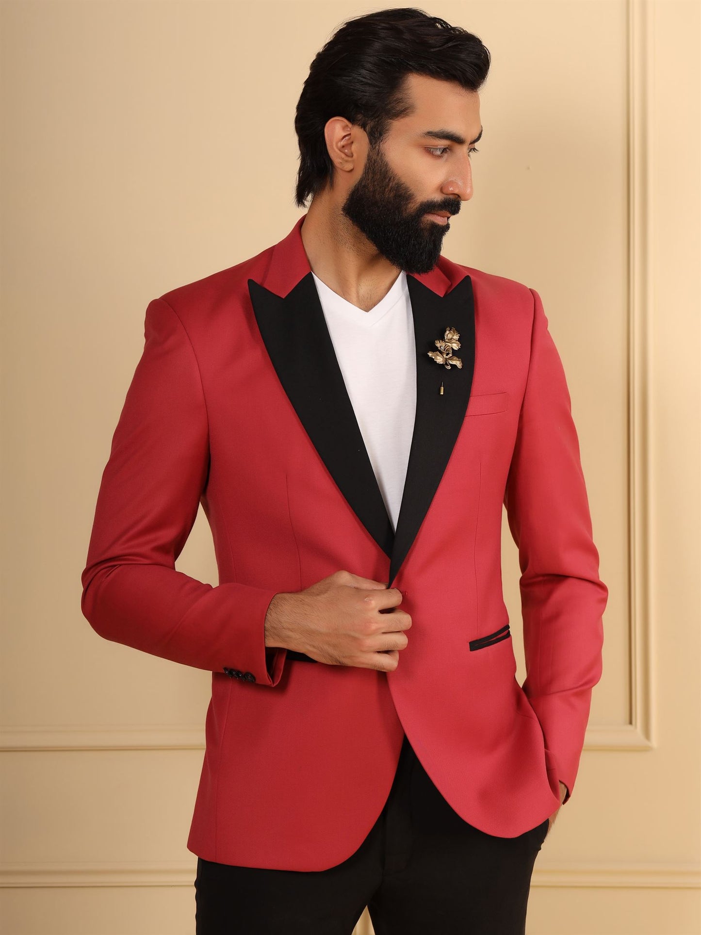 Golden Flower Lapel Pin