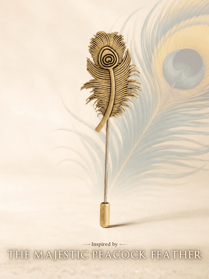 Peacock Grace Lapel Pin