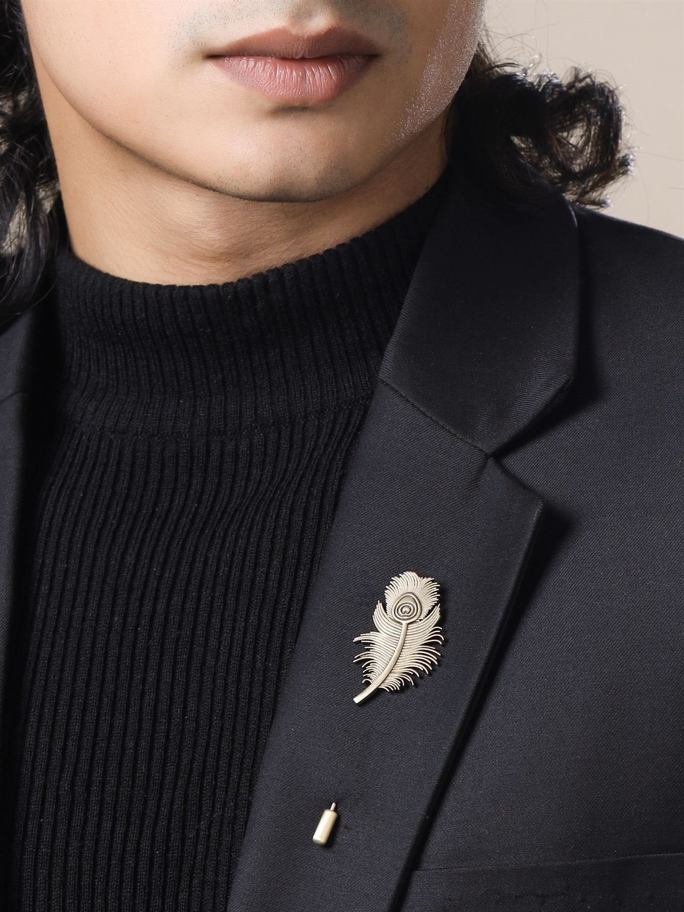 Peacock Grace Lapel Pin