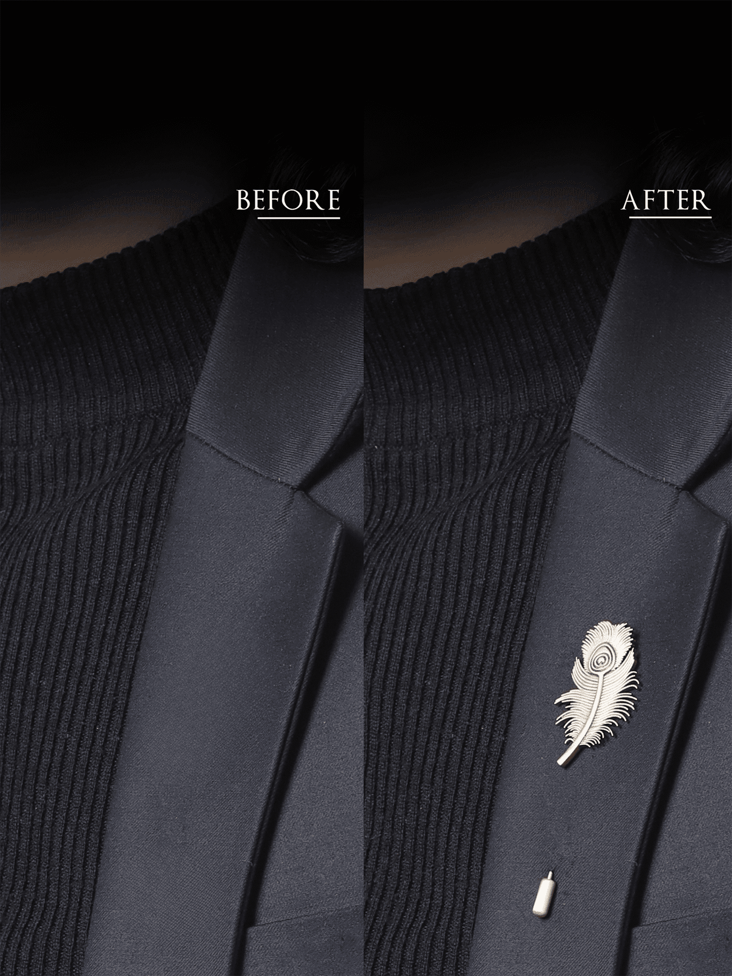 Peacock Grace Lapel Pin
