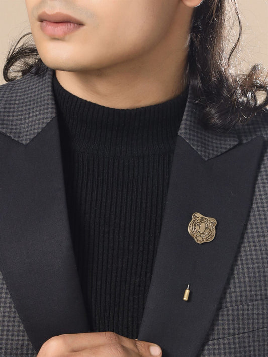 Fiery Tiger Lapel Pin