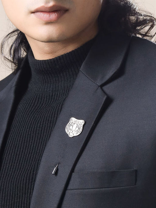 Fiery Tiger Lapel Pin
