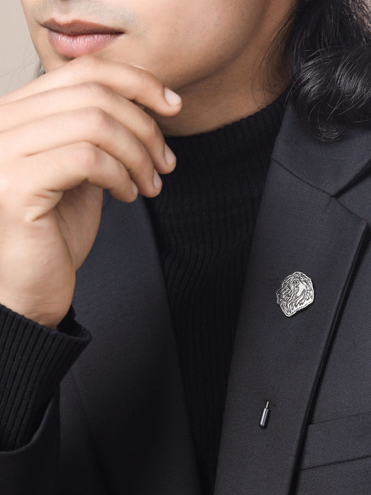 Lion's Mane Lapel Pin