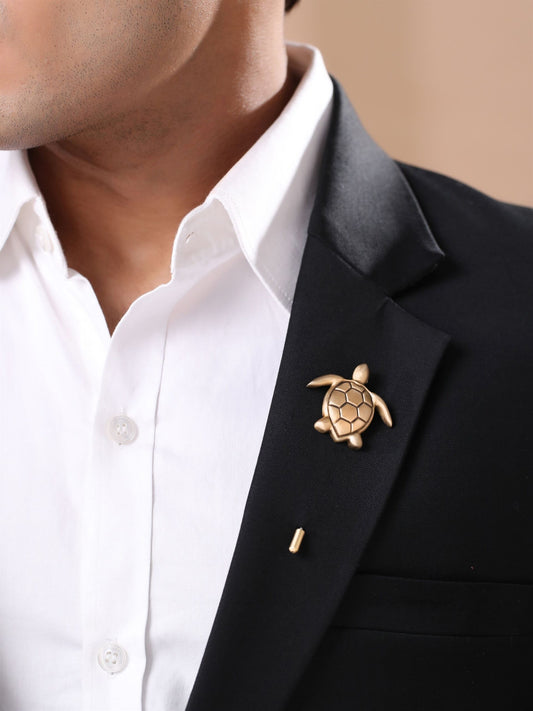 Turtle Twist Lapel Pin