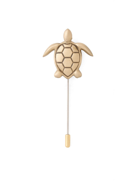 Turtle Twist Lapel Pin