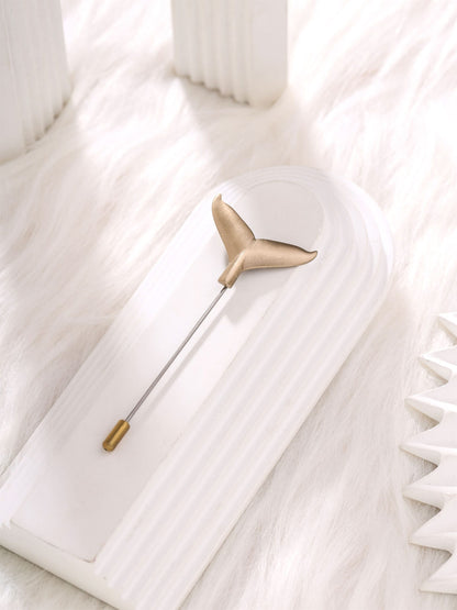 Whale Tail Lapel Pin