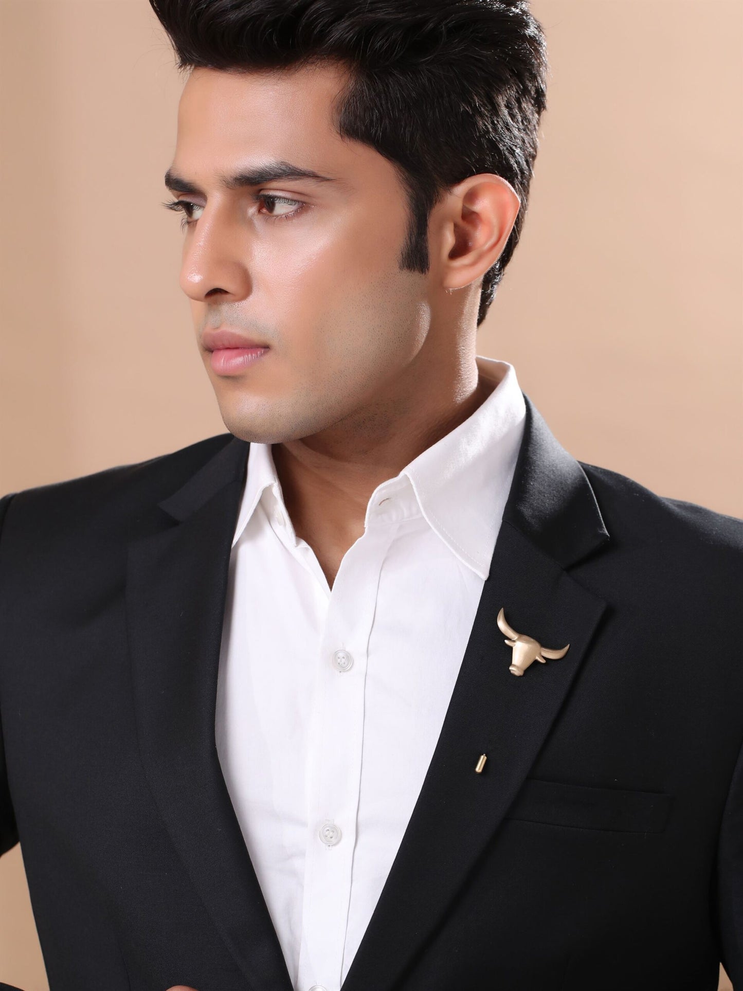 Bold Bull Lapel Pin