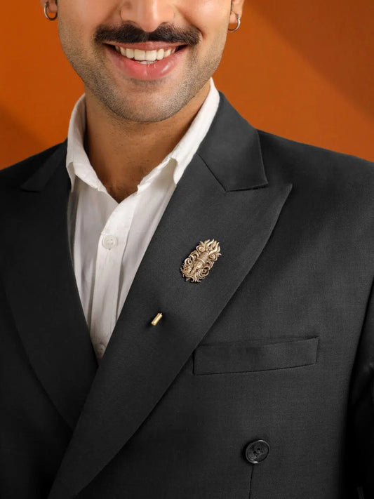 Shiva Mukh Trishul Lapel Pin