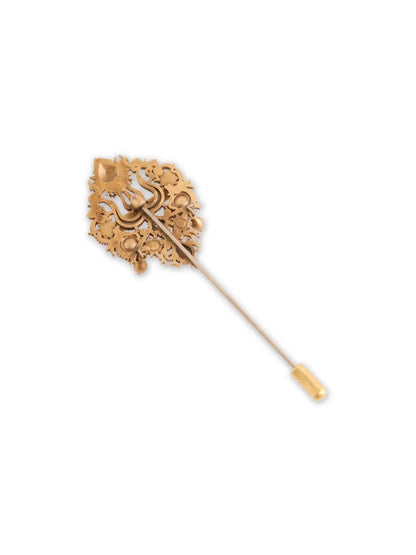 Rudraksha Trishul Lapel Pin