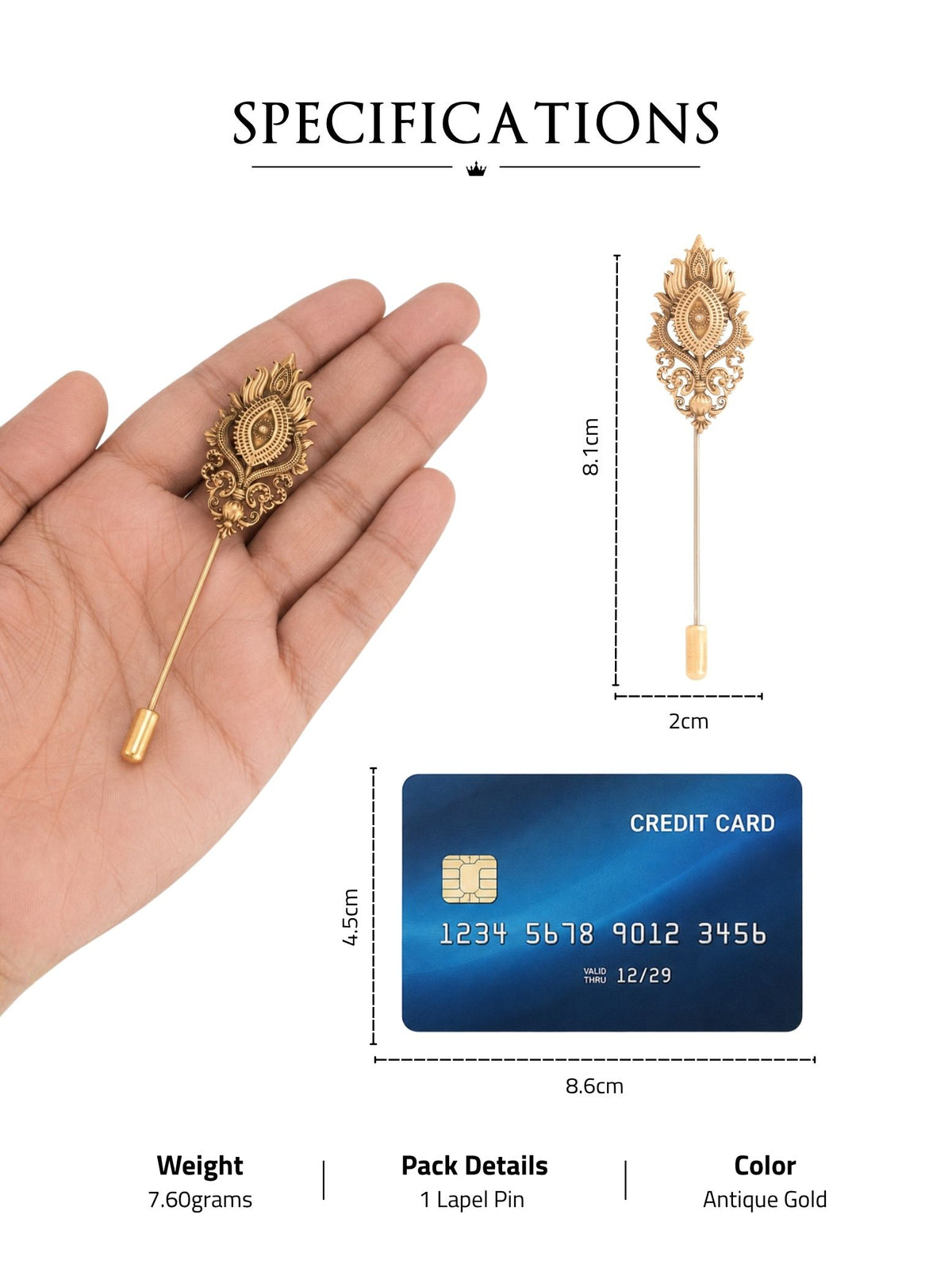 Trayambakam Lapel Pin