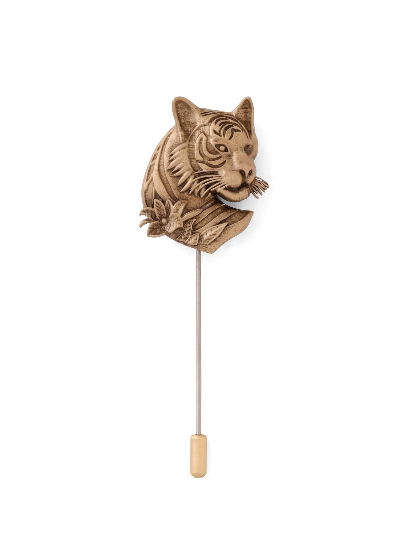 Regal Tiger Emblem Lapel Pin