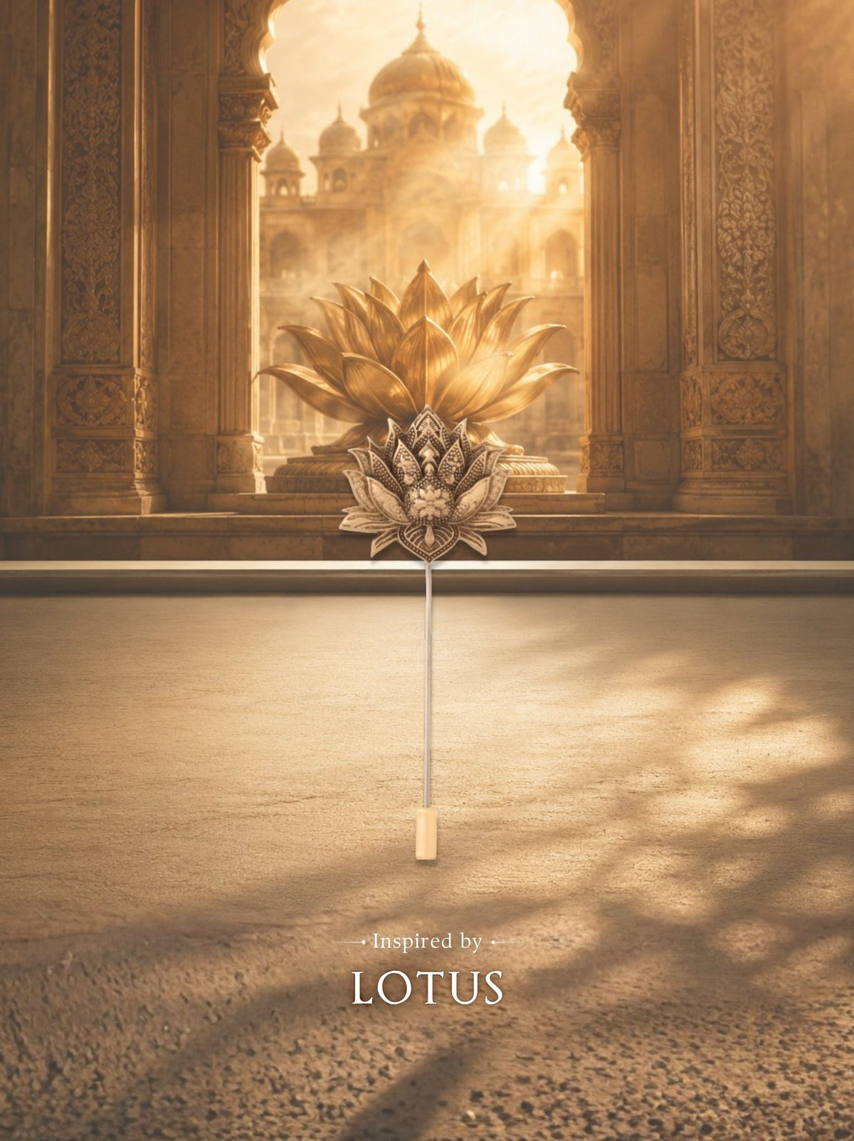 Lotus Radiance Lapel Pin
