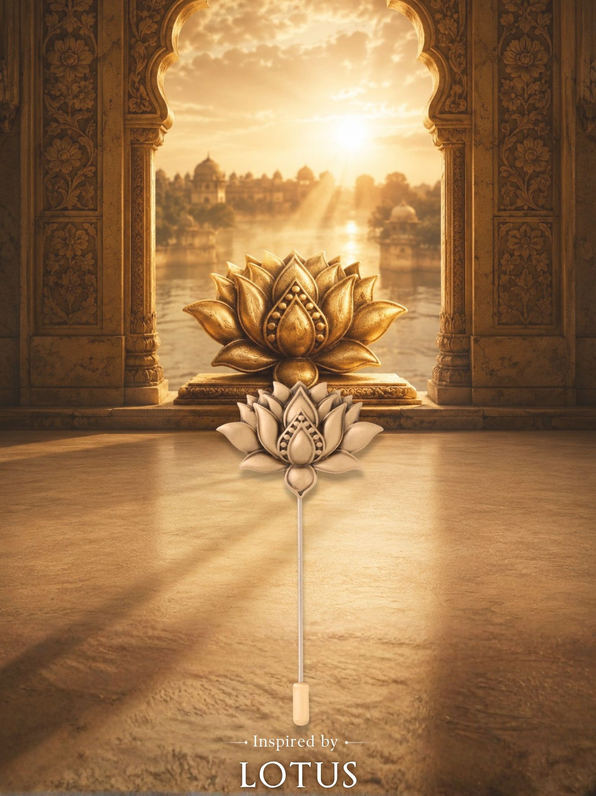 Lotus Aura Lapel Pin