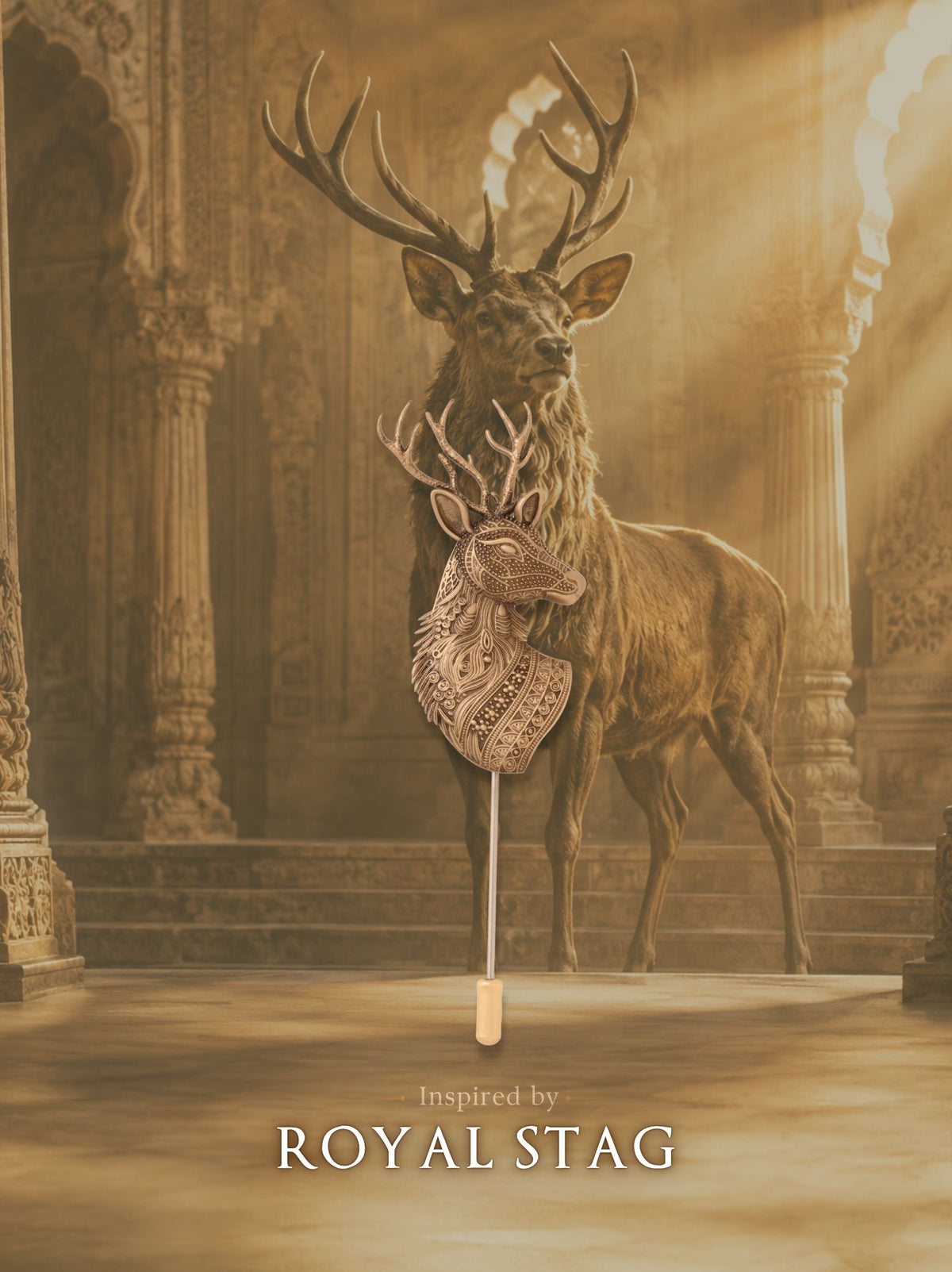 Ethereal Stag Lapel Pin
