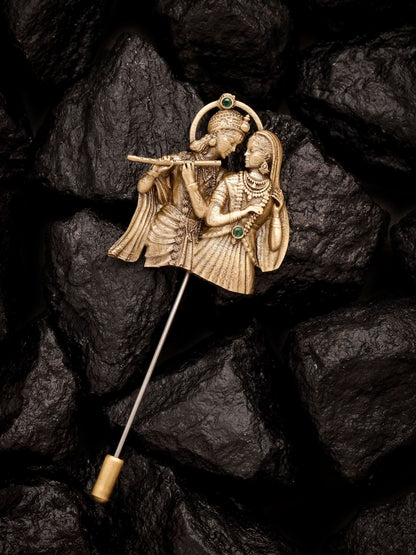 Eternal Radha-Krishna Raas Lapel Pin