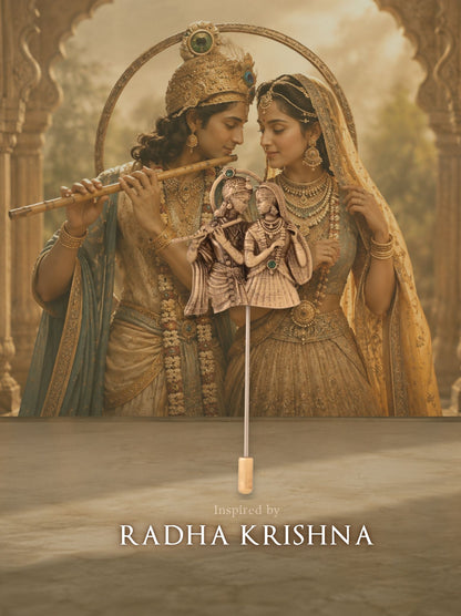 Eternal Radha-Krishna Raas Lapel Pin