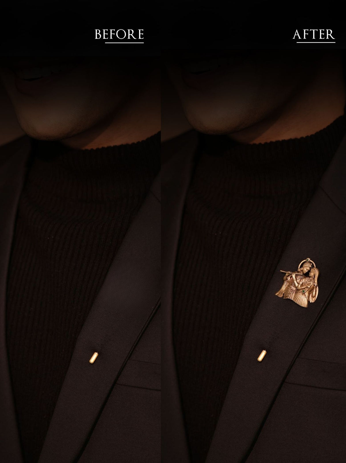 Eternal Radha-Krishna Raas Lapel Pin