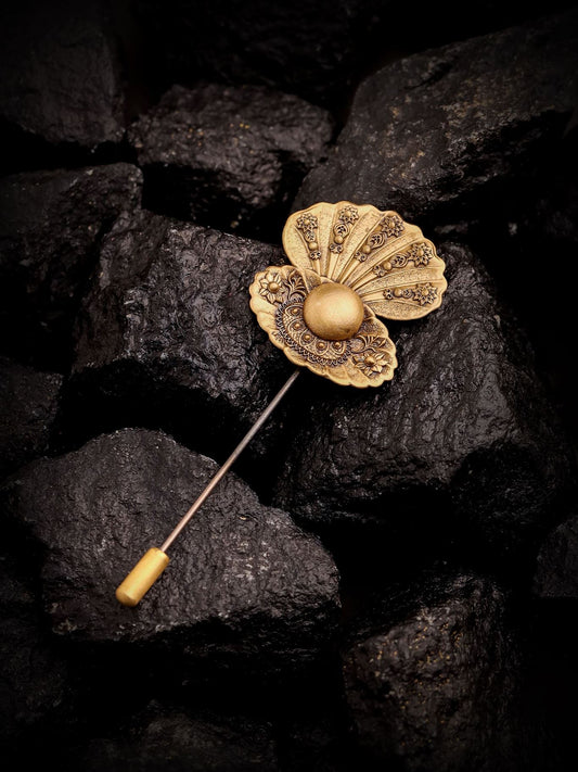 Aurum Bloom Lapel Pin