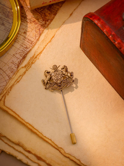 Royal Heritage Crest Lapel Pin