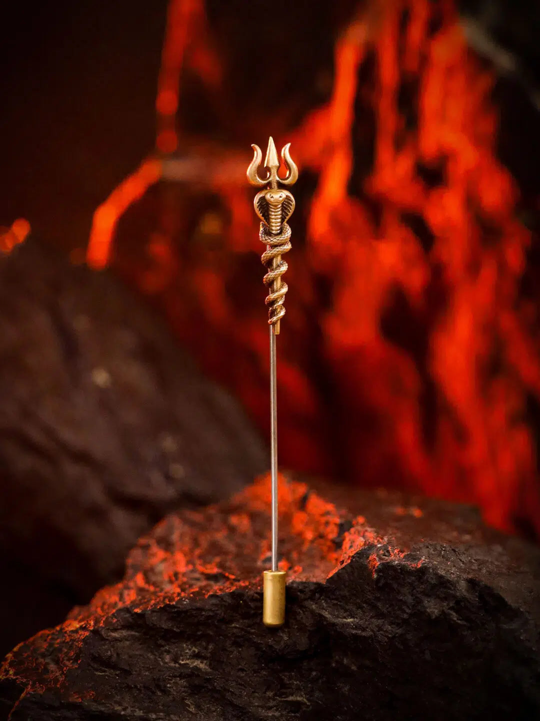 Naga Trishul Lapel Pin