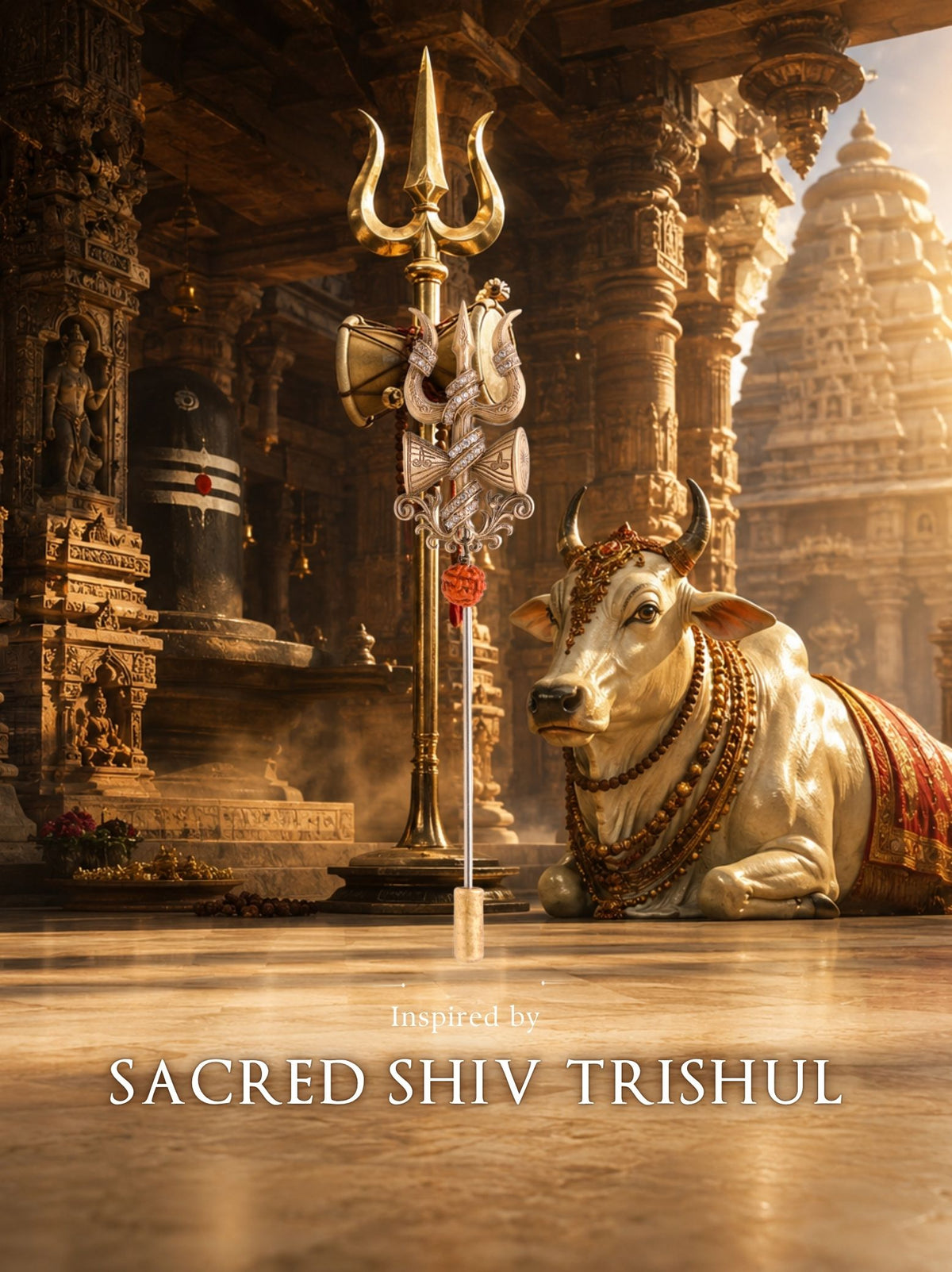 Sacred Trishul Emblem Lapel Pin