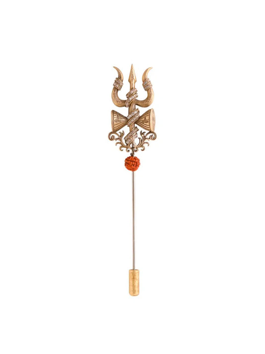 Sacred Trishul Emblem Lapel Pin