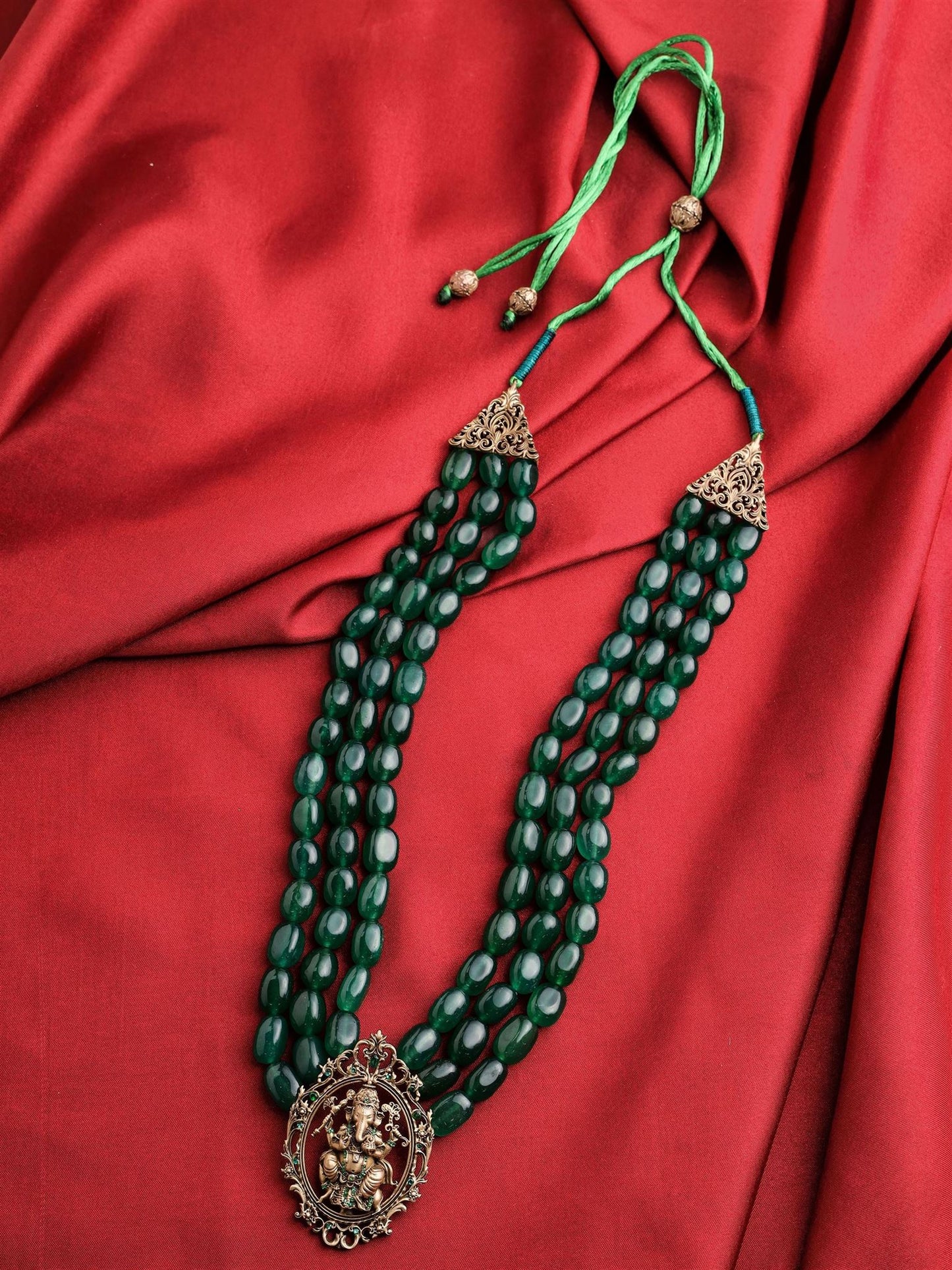 Green Ganesha Mala