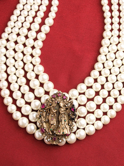 Radhe Krishna White Mala