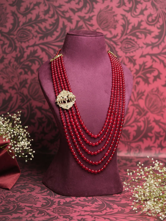 Regal Elephant Ruby Mala