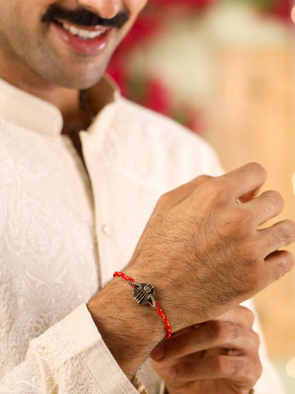 Khatu Shyam Ji Tridhanush Convertible Rakhi Button Cover
