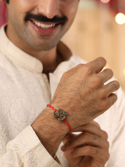 Om Divine Premium Convertible Rakhi Button Cover